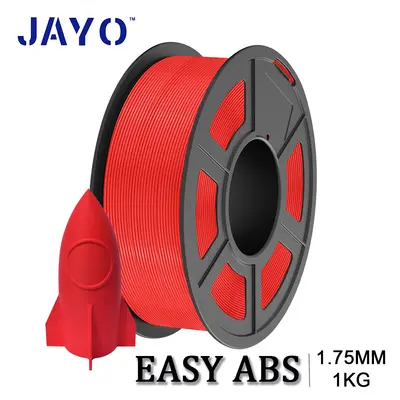 JAYO 3D Drucker Filament Easy ABS Rot 1KG 1,75mm Easy Print ABS mit Spule