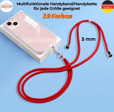Handykette Universal Band mit Halterung für alle Handyhüllen Kordel Lanyard Pads