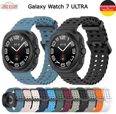 Silikon Uhrenarmband für Samsung Galaxy Watch 7 Ultra 47 mm Armband Luxus Uhr