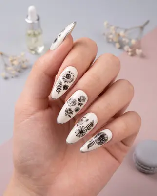 3D Blume Nagel Aufkleber Nail Art Sticker