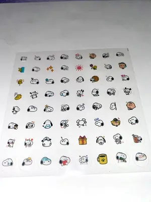 Snoopy 3D Nail Art Sticker - Peanuts Nail Art