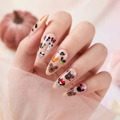 Disney 3D Halloween Nagelsticker, Mickey Mouse Motto Nail Art