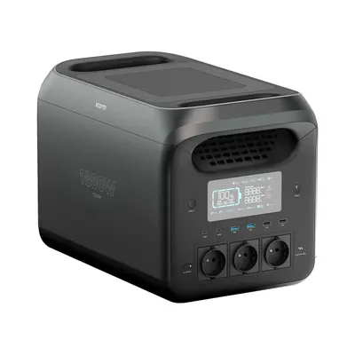 Xtorm Powerstation 1800W, Vorderansicht mit Display und Bedientasten