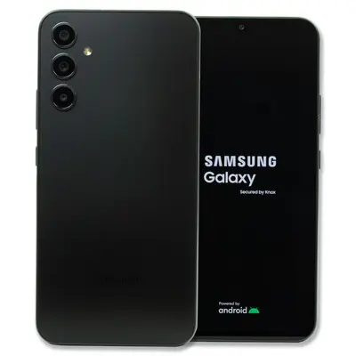 Samsung Galaxy A34 5G Rückseite mit Kamerasystem und Vorderseite mit Startbildschirm