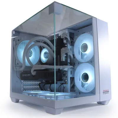 GAMING PC TRIORAMA 12 Kerner RTX 3050 64GB RAM 1000GB SSD Wasserkühlung Weiß