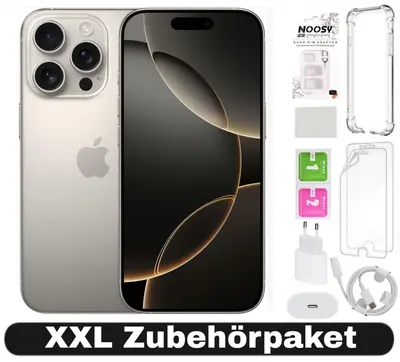 Apple iPhone 16 Pro - 128 256 GB- Titan Schwarz Weiß Natur Gold - Bis 100% Batt.