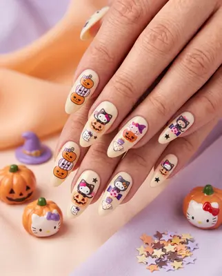 Hello Kitty 3D Nagelsticker - Halloween Thema Nail Art Aufkleber