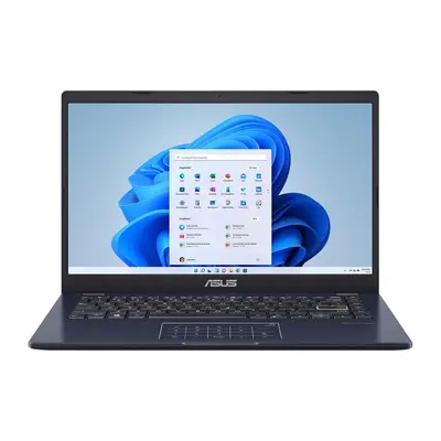 ASUS Vivobook 14 Notebook von vorn, Display zeigt Windows-Startseite