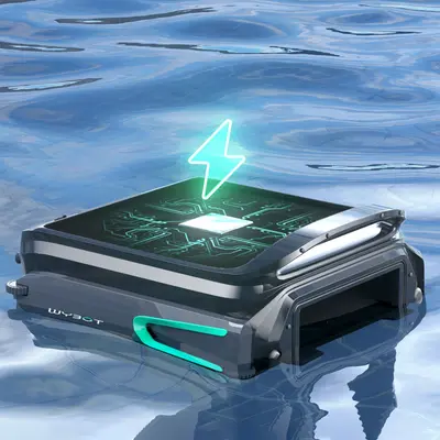 WYBOT F1 Pool Skimmer Poolroboter für die Oberfläche Solar Schwarz GratisVersand