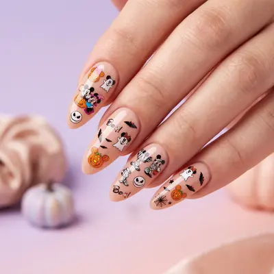 Disney 3D Halloween Nagelsticker, Mickey Mouse Motto Nail Art