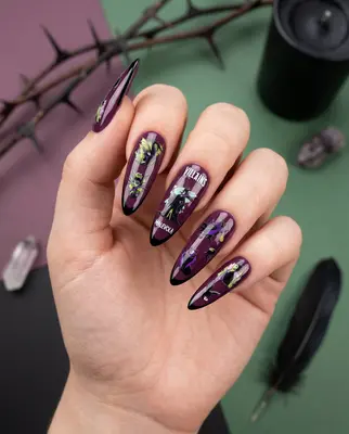 Disney Halloween Malefiz Wasserrutsche Nagelsticker