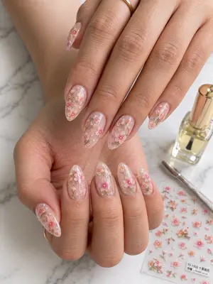 5D Blume Nagel Aufkleber Nail Art Sticker