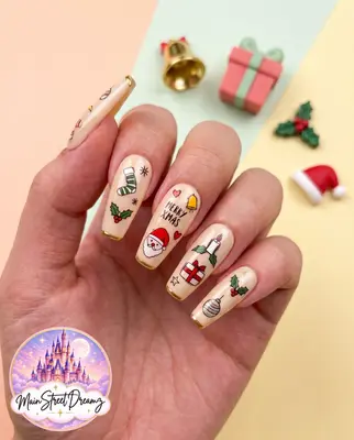 3D Weihnachten Nagel Aufkleber Nail Art Sticker