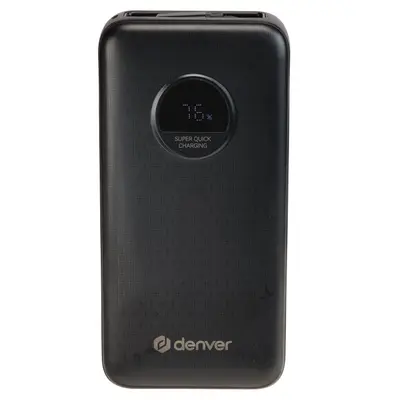 Denver PQC-20065 65W Powerbank 20.000 mAh Ladegerät Schwarz "Gratis Versand"