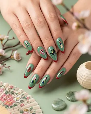 Disney Wasserrutsche Mulan Nagelsticker Themen Nail Art Sticker