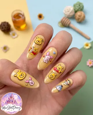 Disney 5D Winnie Puuh Nagelsticker - Nail Art Aufkleber