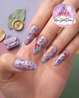 Disney Themen 5D Nail Art Sticker