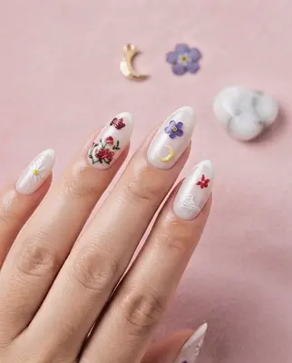 5D Blume Nagel Aufkleber Nail Art Sticker