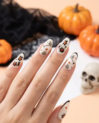 Halloween 3D Geist Nail Art Sticker - Nagel Aufkleber