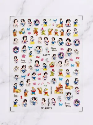 Disney Princess 3D Nail Art Sticker