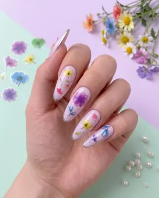 3D Blume Nagel Aufkleber Nail Art Sticker