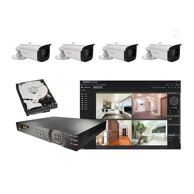 LUPUS Smart-Home Videoüberwachungs-Set mit 4xLE221+1xLE918 inkl. 2TB Festplatte