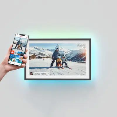 Denver Frameo PFF-1081 digitaler Bilderrahmen 16GB 10,1Zoll Black Gratis Versand