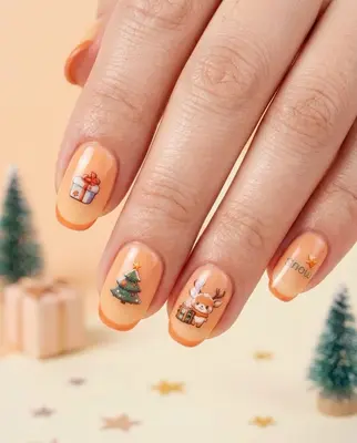 5D Weihnachten Nail Art Sticker