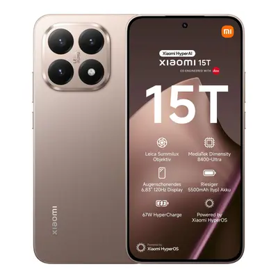 Xiaomi 15T Smarphone 256 GB Rose Gold "Gratis Versand"