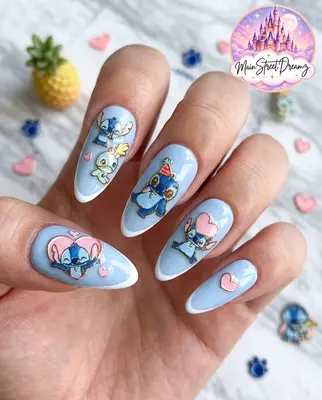 Disney Stitch 5D Nagel Aufkleber - Nagelsticker