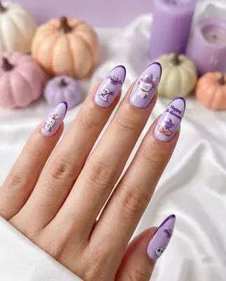 Set 5D Nagel Aufkleber - Halloween Thema Nail Art Sticker
