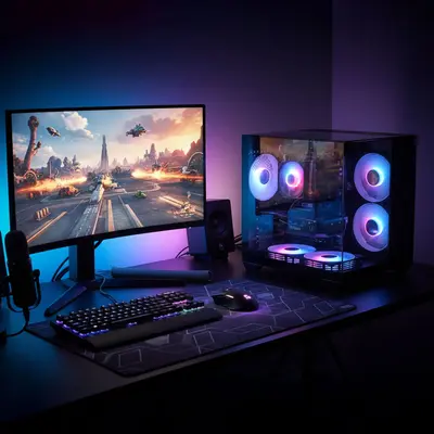 GAMING PC TRIORAMA 12 Kerner RTX 3050 32GB RAM 500GB SSD W11 Luftkühlung Schwarz