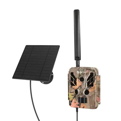 Denver WSL-8050 Wildtierkamera 8 MP LTE und integriertem Solarpanel Camouflage