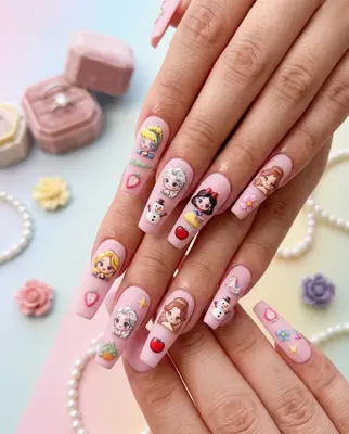 Disney Princess 5D Nail Art Sticker