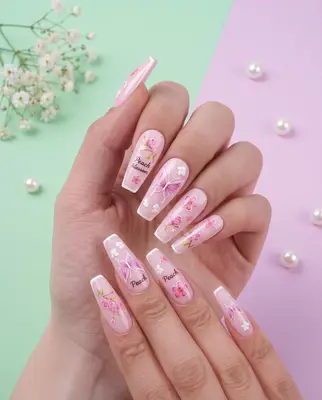 5D Blume Nagel Aufkleber Nail Art Sticker