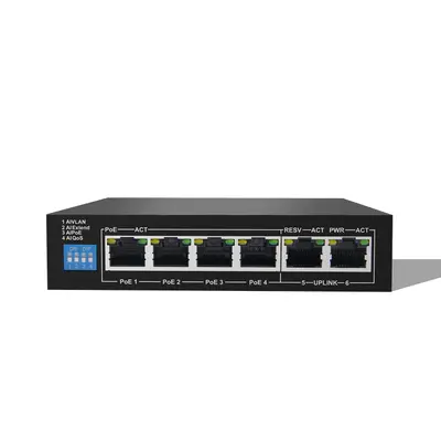 LUPUS Smart Home 10995 4 Kanal PoE Switch Schwarz "Gratis Versand"