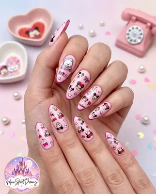 Disney Mickey & Minnie 5D Nagel Aufkleber - Nagelsticker