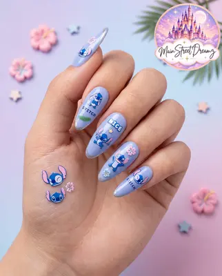 Set 5D Nagel Aufkleber Disney Figur Stitch Thema Nail Art Sticker