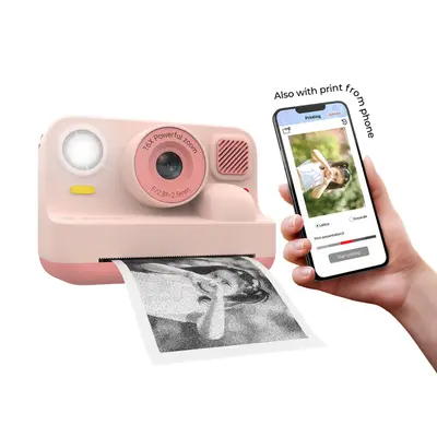 Denver Kinderkamera mit Thermodruck und Bluettooth Rose "Gratis Versand"