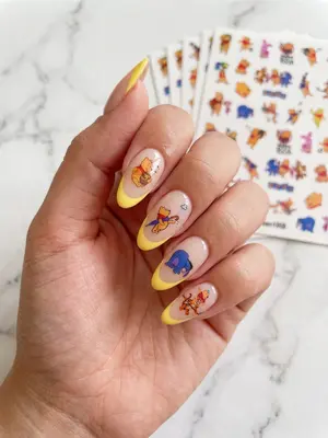 Disney Winnie the Pooh Wasserrutsche Nagelsticker - Nailart