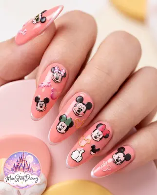 Disney Mickey & Minnie 5D Nagelsticker - Nail Art