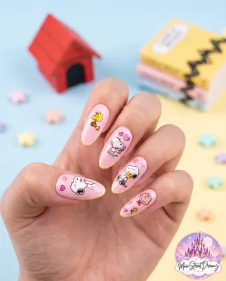 Snoopy 3D Nail Art Sticker - Peanuts Nail Art