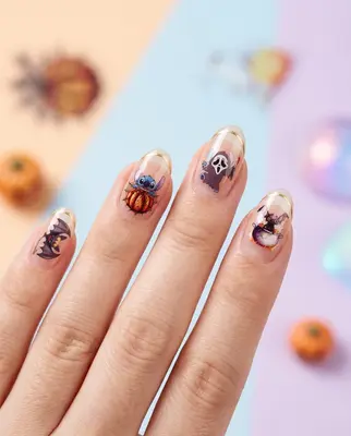 Disney 3D Halloween Nagelsticker, Figur Stitch Thema Nail Art Aufkleber