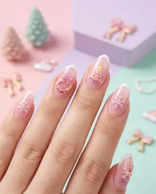 5D Weihnachten Nail Art Sticker