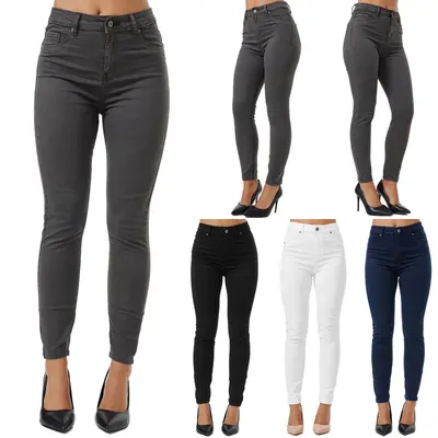 Tazzio Jeans Damen Skinny Fit High Rise Jeanshose Stretch Denim Hose