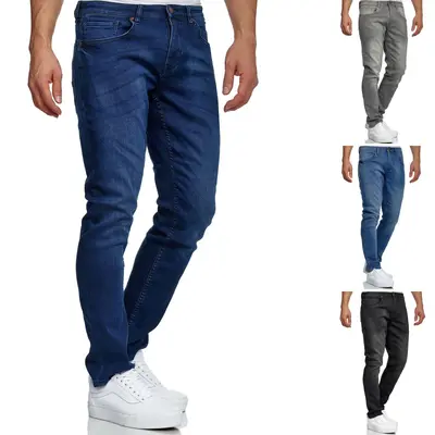Tazzio Jeans Regular Straight Fit Herren Jeanshose Stretch Denim Hose Designer