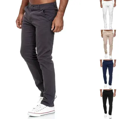 TAZZIO Chino | Slim Fit | Herren Stoffhose | Stretch | Designer Hose | 19530