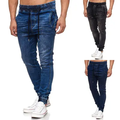 Tazzio Herren Jeans Regular Fit im Jogger-Stil