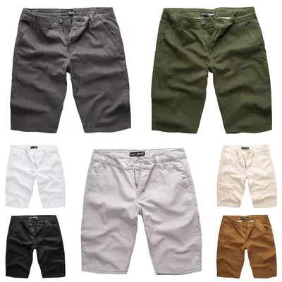 TAZZIO Herren Chino Shorts Chinoshorts kurze Hose Chinohose Sweat Jogger Jogg
