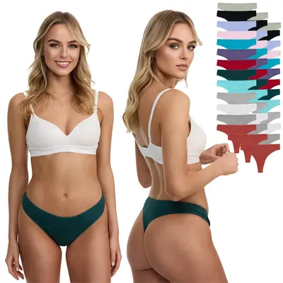 Tazzio Damen String 3er-Pack Tanga Slip Unterwäsche Unterhosen Schlüpfer